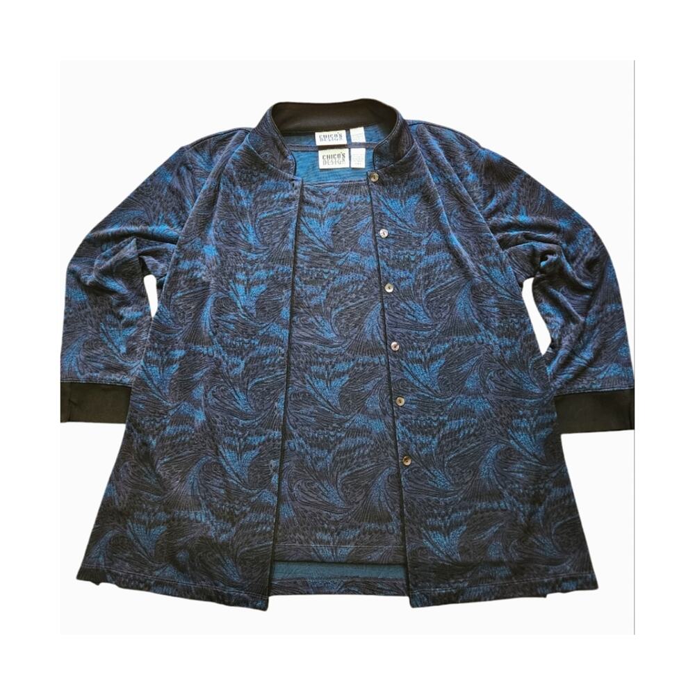 Chico's Design jacket and shell set peacock size L 12